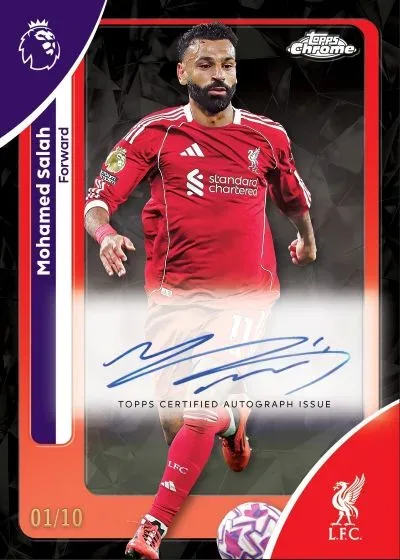 2026 Topps Chrome Sapphire Premier League Soccer Cards Overview