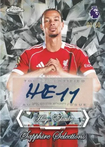 2026 Topps Chrome Sapphire Premier League Soccer Cards Overview