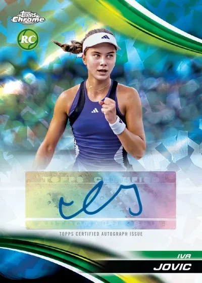 2025 Topps Chrome Sapphire Tennis: Exclusive Sapphire Finish Cards