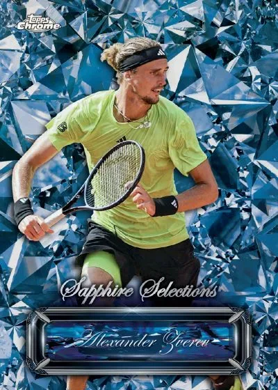 2025 Topps Chrome Sapphire Tennis: Exclusive Sapphire Finish Cards