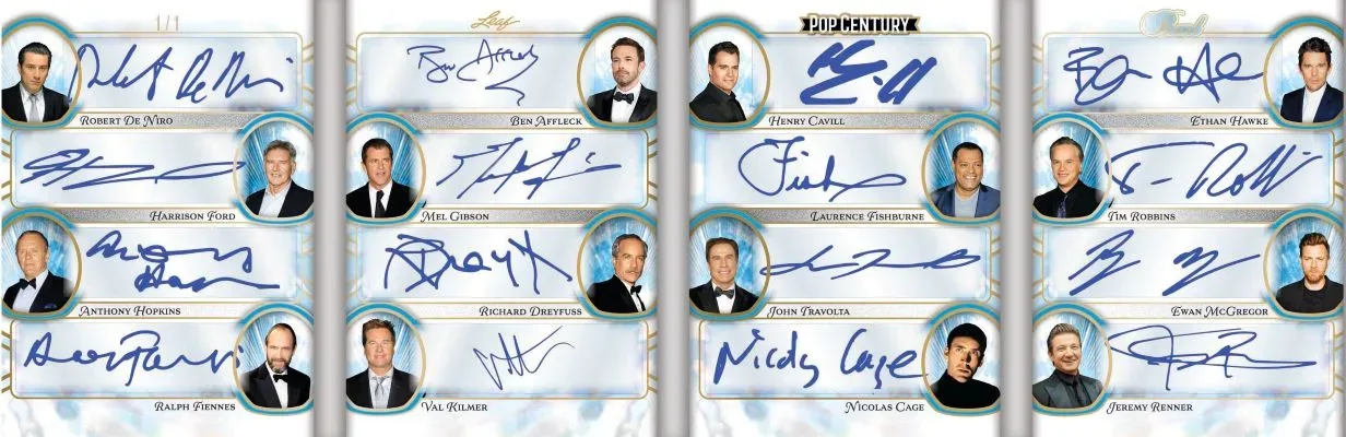 2026 Leaf Metal Pop Century: Celebrity Autographs & Memorabilia Cards