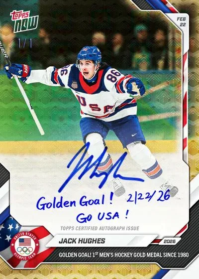 2026 Topps Now Team USA Milano Cortina Olympics Trading Cards