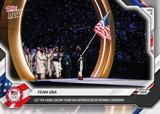 2026 Topps Now Team USA Milano Cortina Olympics Trading Cards
