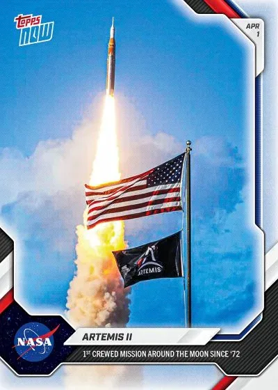 Topps Now Artemis II Card Celebrates Historic 2024 Moon Mission