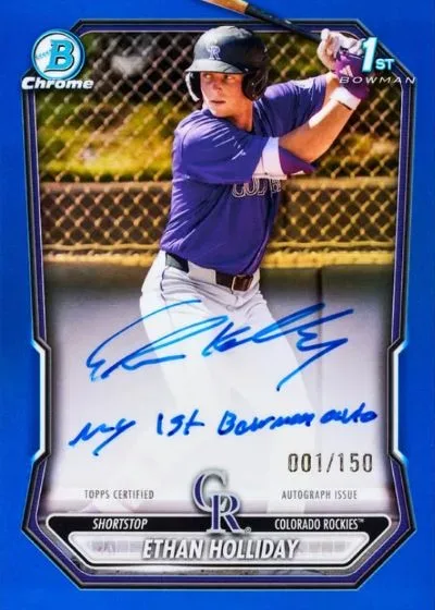 2026 Bowman Baseball: First Bowman Cards, Refractors & Autographs Prev