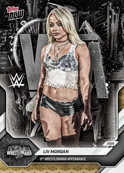 2026 Topps Now WWE WrestleMania Vegas Print-On-Demand Trading Cards