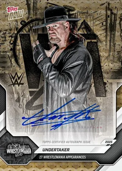 2026 Topps Now WWE WrestleMania Vegas Print-On-Demand Trading Cards