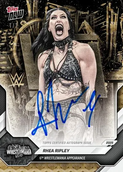 2026 Topps Now WWE WrestleMania Vegas Print-On-Demand Trading Cards