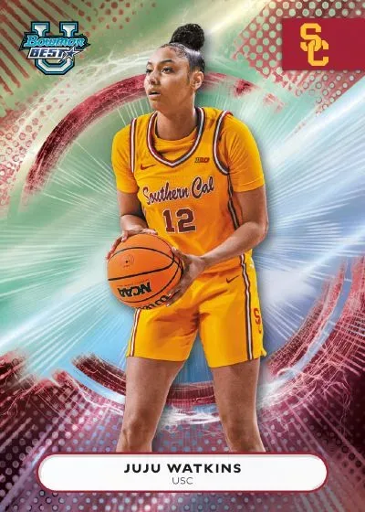 2025-26 Bowman Best University Basketball Cards Featuring Top College