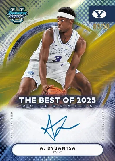 2025-26 Bowman Best University Basketball Cards Featuring Top College