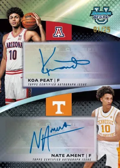 2025-26 Bowman Best University Basketball Cards Featuring Top College