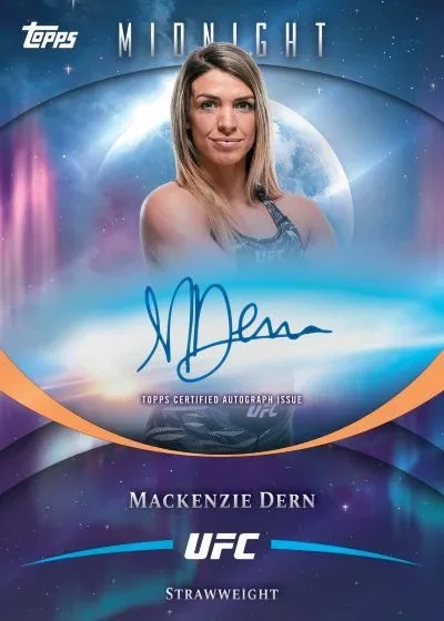 2026 Topps Midnight UFC Hobby-Exclusive Cards with Black Chromium Fini