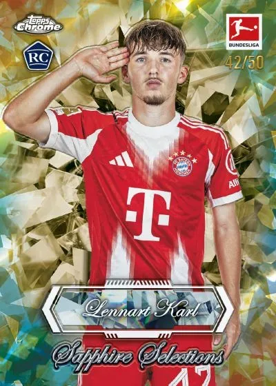 2025-26 Topps Chrome Sapphire Bundesliga: Box, Auto Details