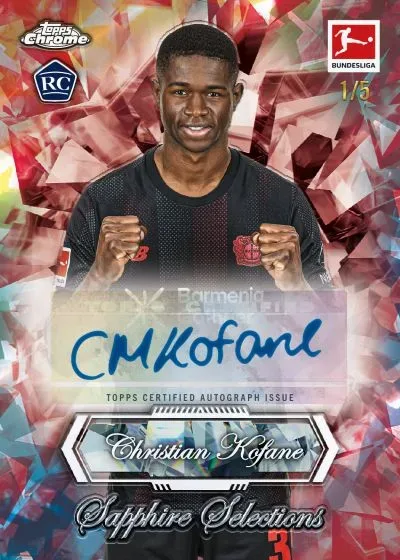 2025-26 Topps Chrome Sapphire Bundesliga: Box, Auto Details