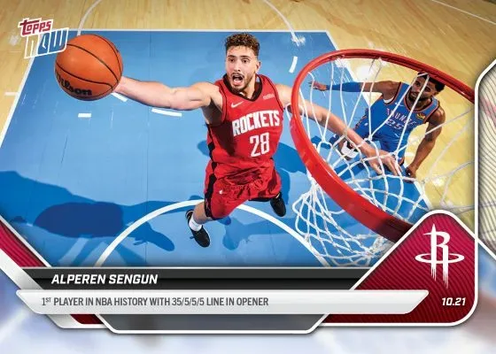 2025-26 Topps Now Basketball Debuts With NBA Real-Time Cards