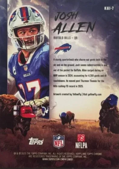 2025 Topps Chrome Football Kaiju Inserts Fuel Monster Chase