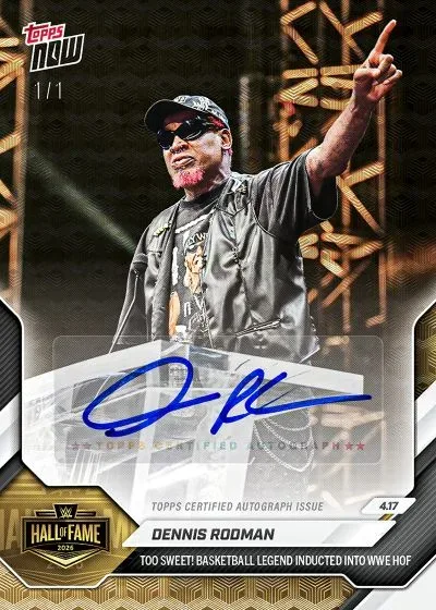 2026 Topps Now WWE Hall of Fame Set Debuts Six-Card Checklist