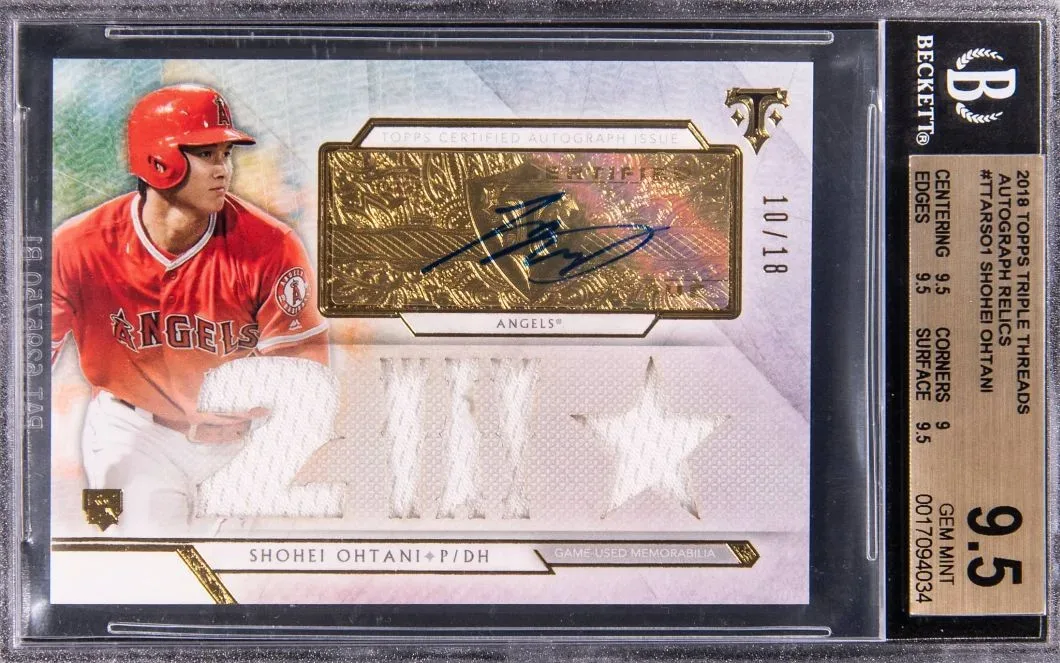 2018 Topps Triple Threads Shohei Ohtani Rookie Card Auction Highlights