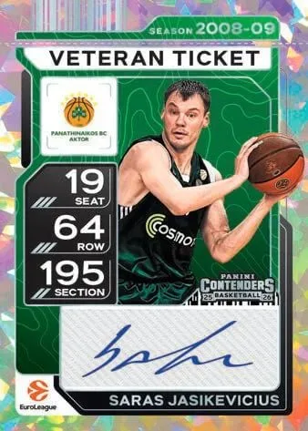 2025-26 Panini Contenders EuroLeague Basketball: First Ticket-Themed S