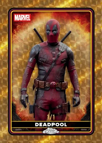 2025 Topps Chrome Deadpool: First Set Featuring MCU & Comic Storylines