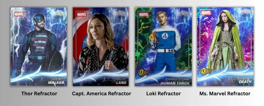 2025 Topps Chrome Marvel Studios: Ultimate Parallel Rainbow & The Snap