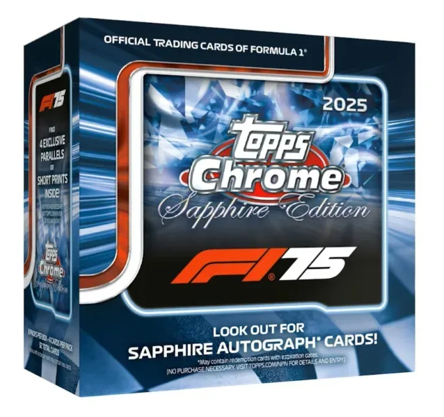 2025 Topps Chrome Sapphire Formula 1: Exclusive F1 & F2 Cards Online