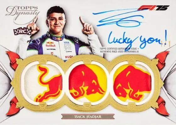 2025 Topps Dynasty Formula 1 Racing: Premium Autograph Relic Cards