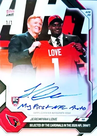 2026 Topps Now NFL Draft Debuts Licensed NFL Print-on-Demand Cards