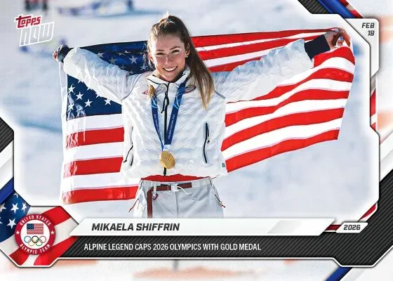 2026 Topps Now Team USA Milano Cortina Olympics Trading Cards