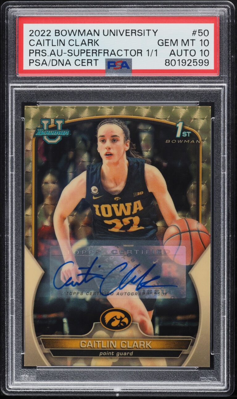Caitlin Clark's Record-Setting Basketball Card Takes Auction World by Storm