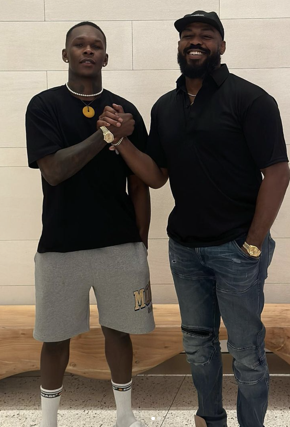 Former UFC Rivals Israel Adesanya and Jon Jones Bury the Hatchet after Bitter Feud