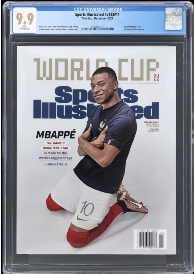 Graded Sports Illustrated Featuring Kylian Mbappé Makes Auction Debut