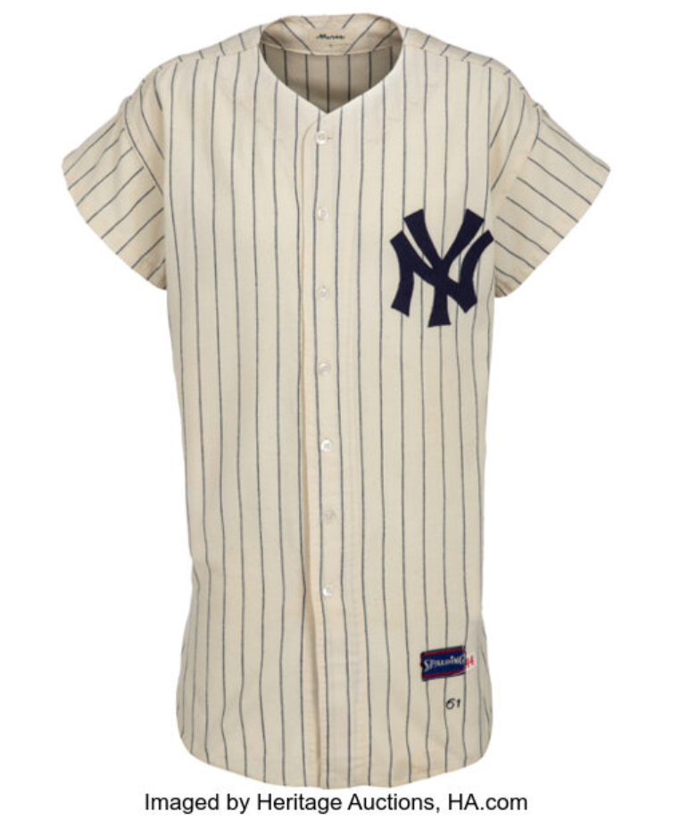 Historic 1961 Roger Maris Yankees Jersey Up for Auction, Expected to Surpass $1 Million