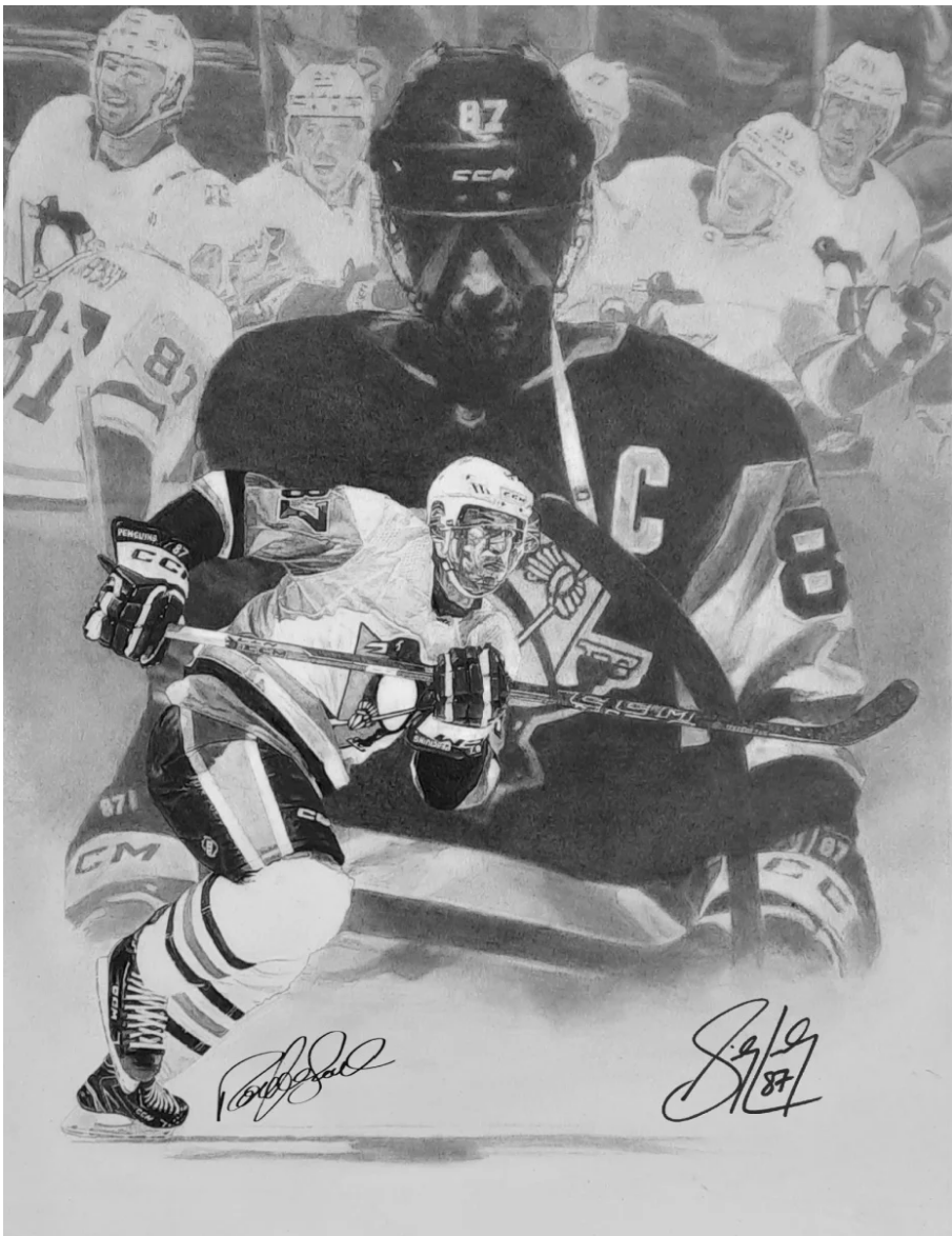 Iconic Partnership: Sidney Crosby and Robb Scott Release New Limited Edition Artwork