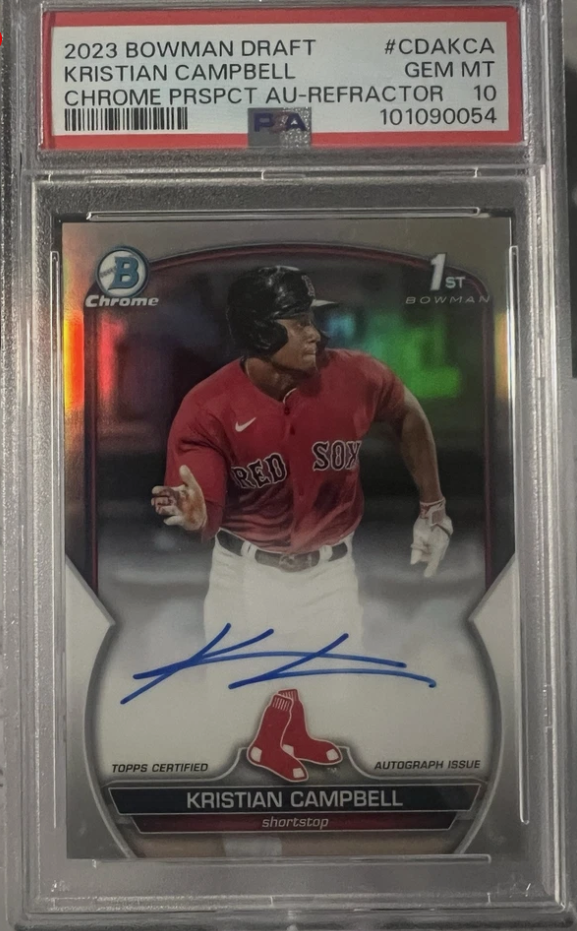 Kristian Campbell’s Stock is Soaring: Red Sox Prospect’s Performance Driving Card Market Surge