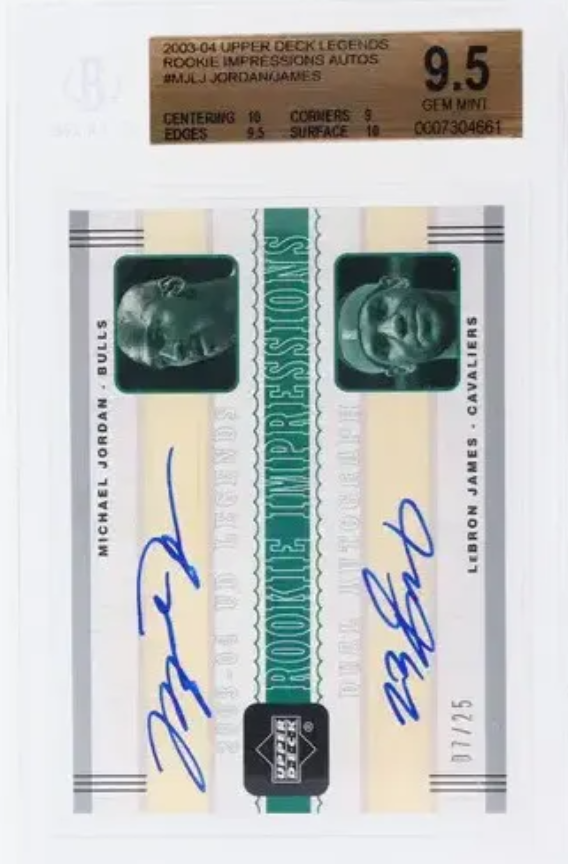 LeBron James & Michael Jordan Dual Autograph Card Sells for $73,200 at ALT Auction