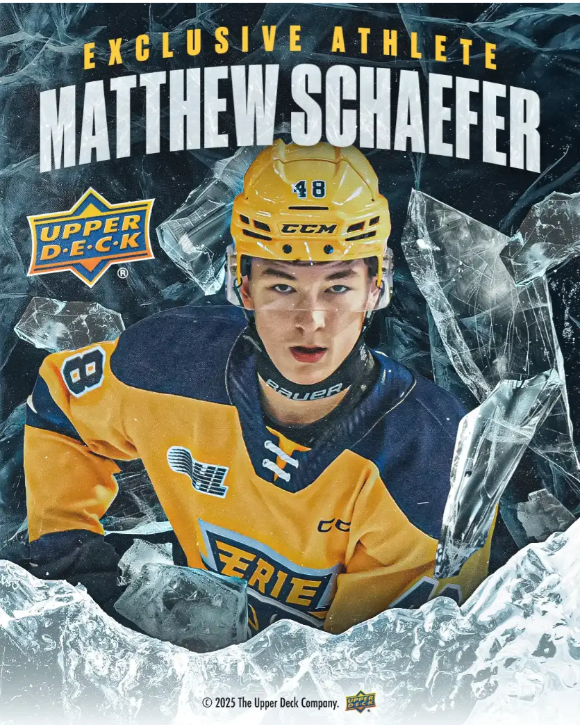 Matthew Schaefer Inks Exclusive Trading Card Deal with Upper Deck Ahead of 2025 NHL Draft