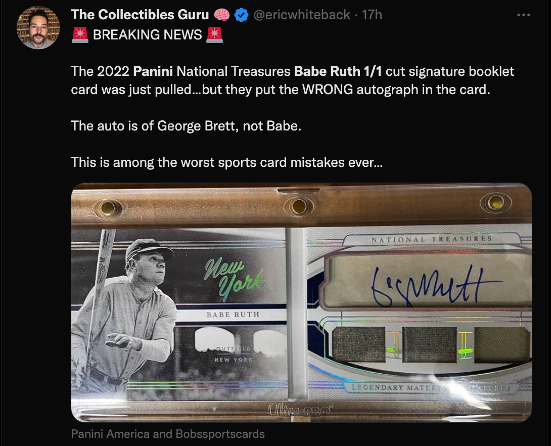 Panini Makes Mistake of The Century