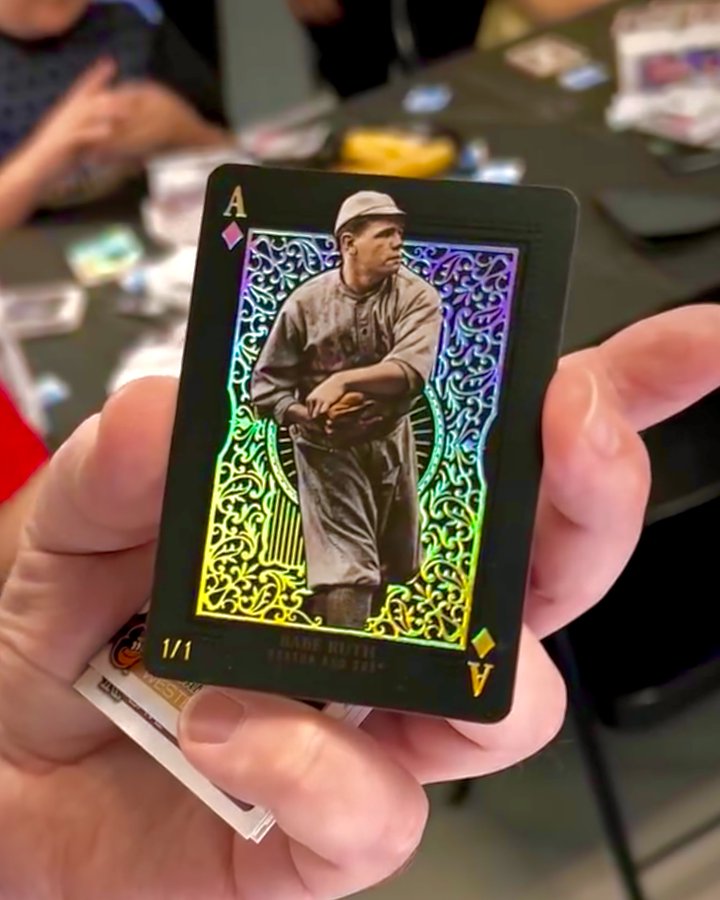 Rare Babe Ruth 1/1 All-Aces Insert Pulled from 2025 Topps Series One Baseball