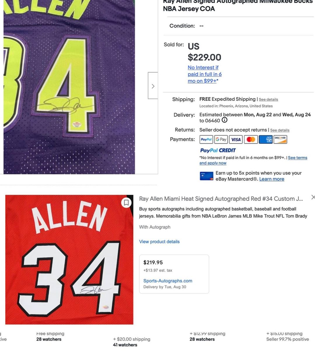 Ray Allen - "These Signatures are Not Mine"