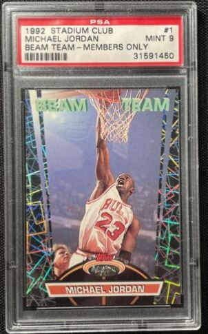 1992-93 Topps Stadium Club Michael Jordan PSA 10 Members Only