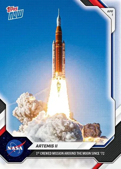 Topps Now Artemis II Card Celebrates Historic 2024 Moon Mission