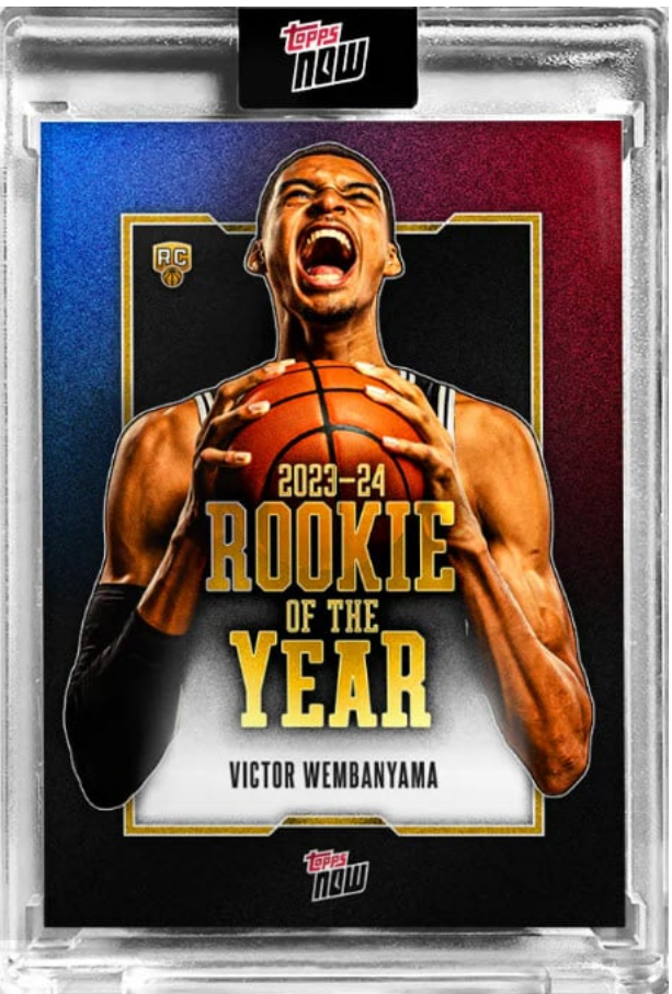 Victor Wembanyama's Topps NOW Rookie Card Breaks Sales Record